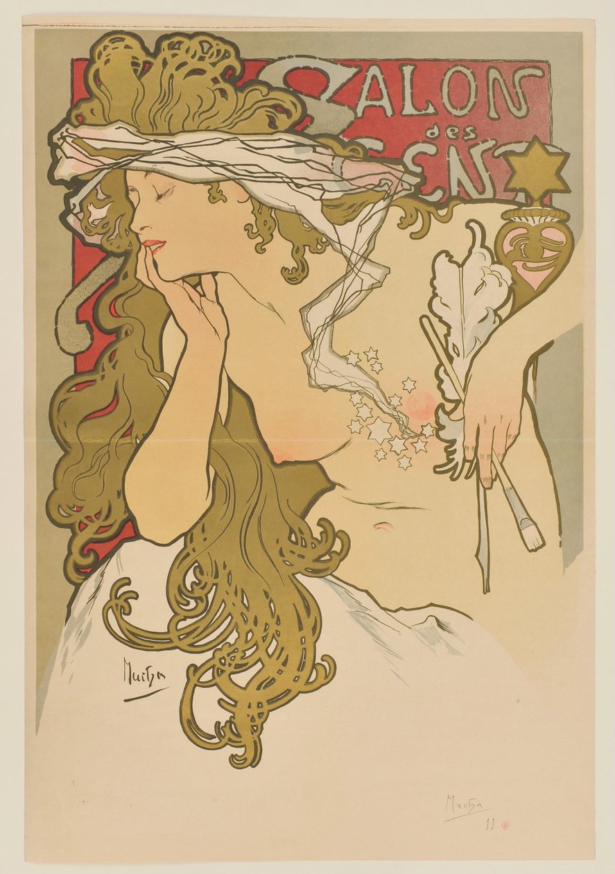 [Salon des Cent. Březen–duben 1896 (předtisk)] od Alphonse Mucha