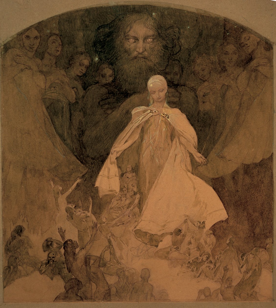 Studie pro věk moudrosti. od Alphonse Mucha