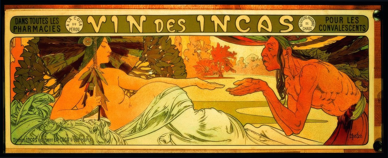 Incké víno (..) pro rekonvalescenty od Alphonse Mucha