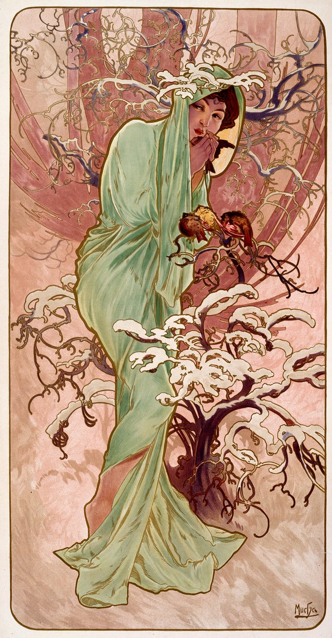 Zima, 1896. od Alphonse Mucha