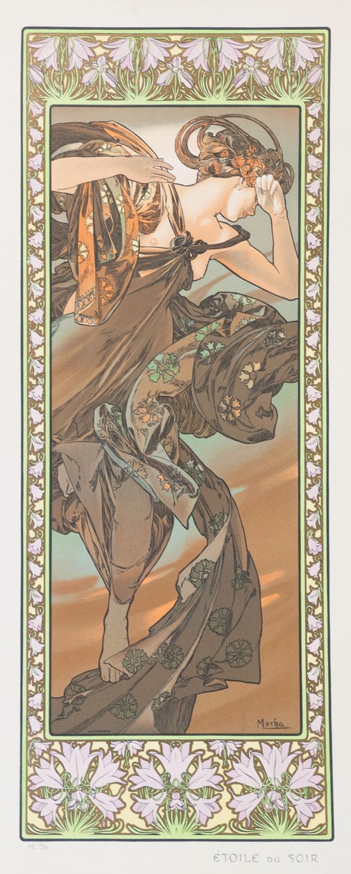 Večernice Večerní hvězda, 1902. od Alphonse Mucha