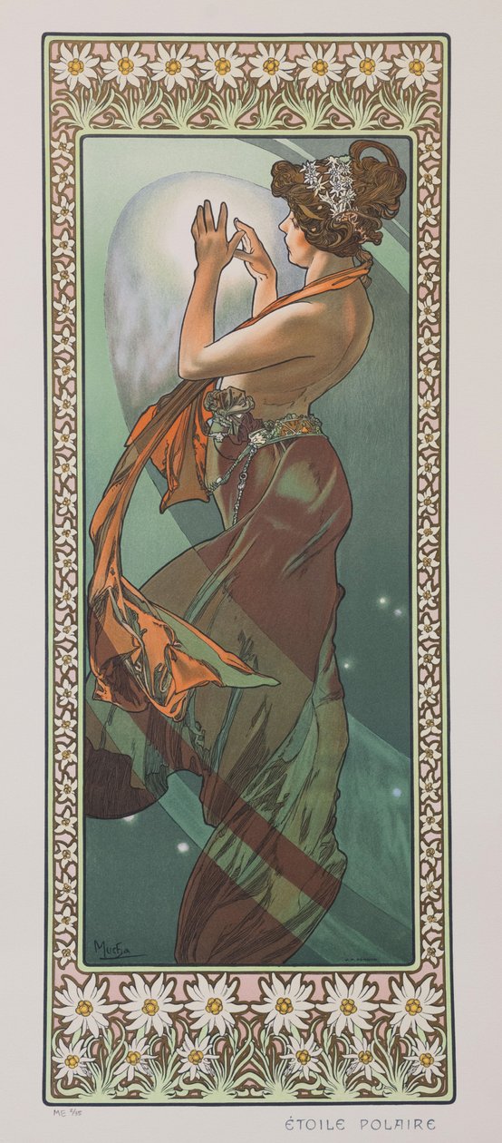 Polar Star The North Star, 1902. od Alphonse Mucha