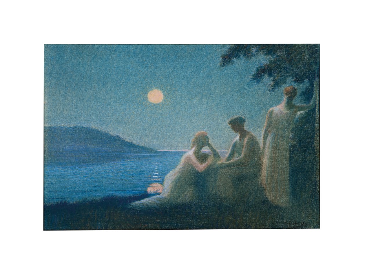 Pod měsíčním paprskem, kolem roku 1895 od Alphonse Osbert