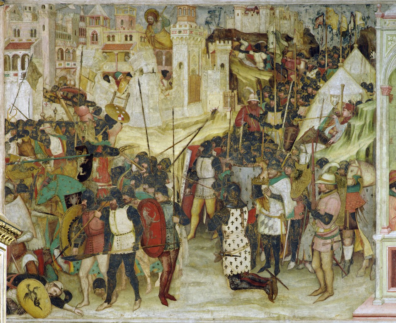 Bitva o Clavigo od Altichiero da Zevio