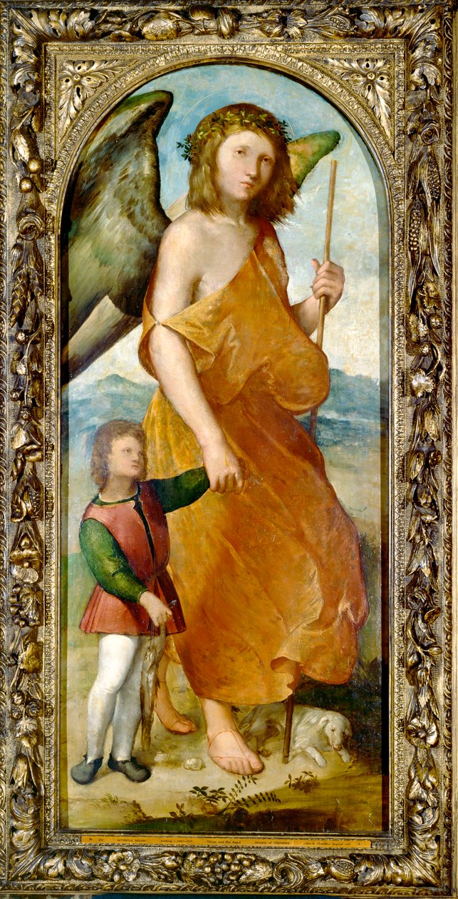 Tobias and the Angel, počátek 20. let 16. století od Altobello Melone