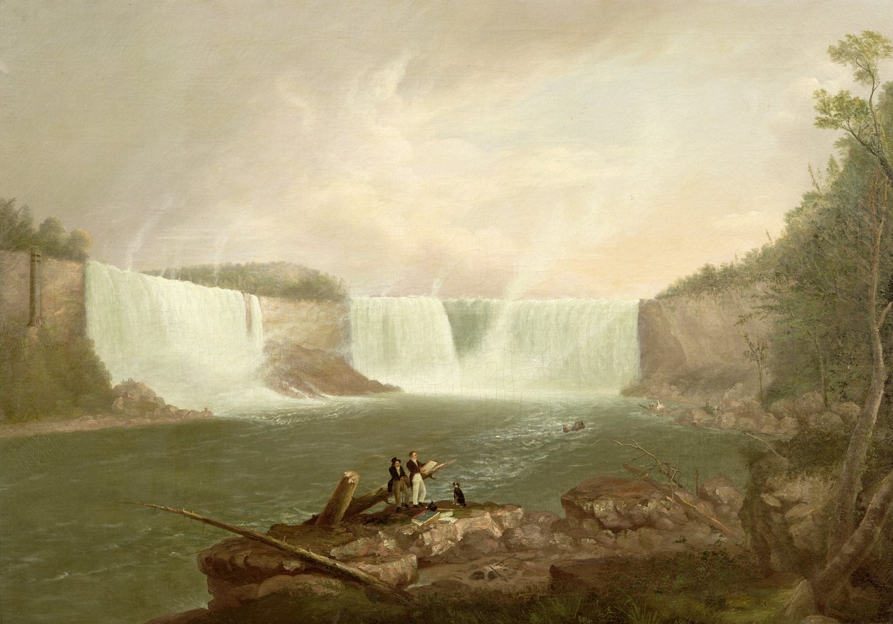 Niagara: The American Falls, c.1821 od Alvan Fisher