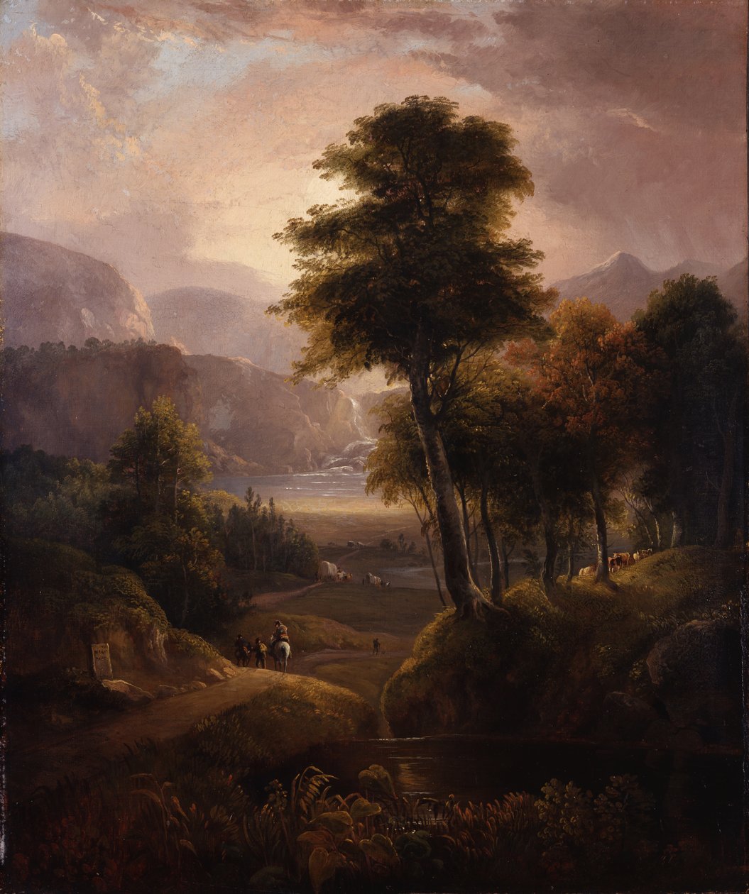 Kryté vozy ve Skalistých horách, 1837 od Alvan Fisher