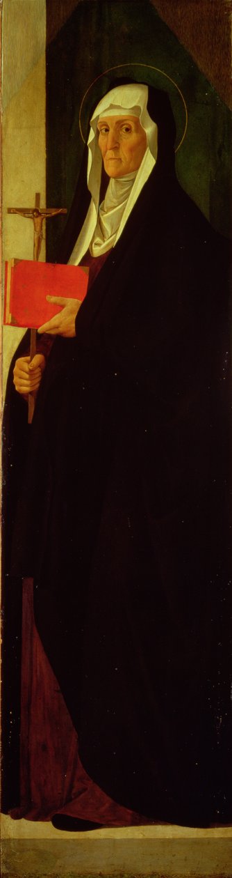Svatá Klára, asi 1485-90 (tempera na desce) od Alvise Vivarini