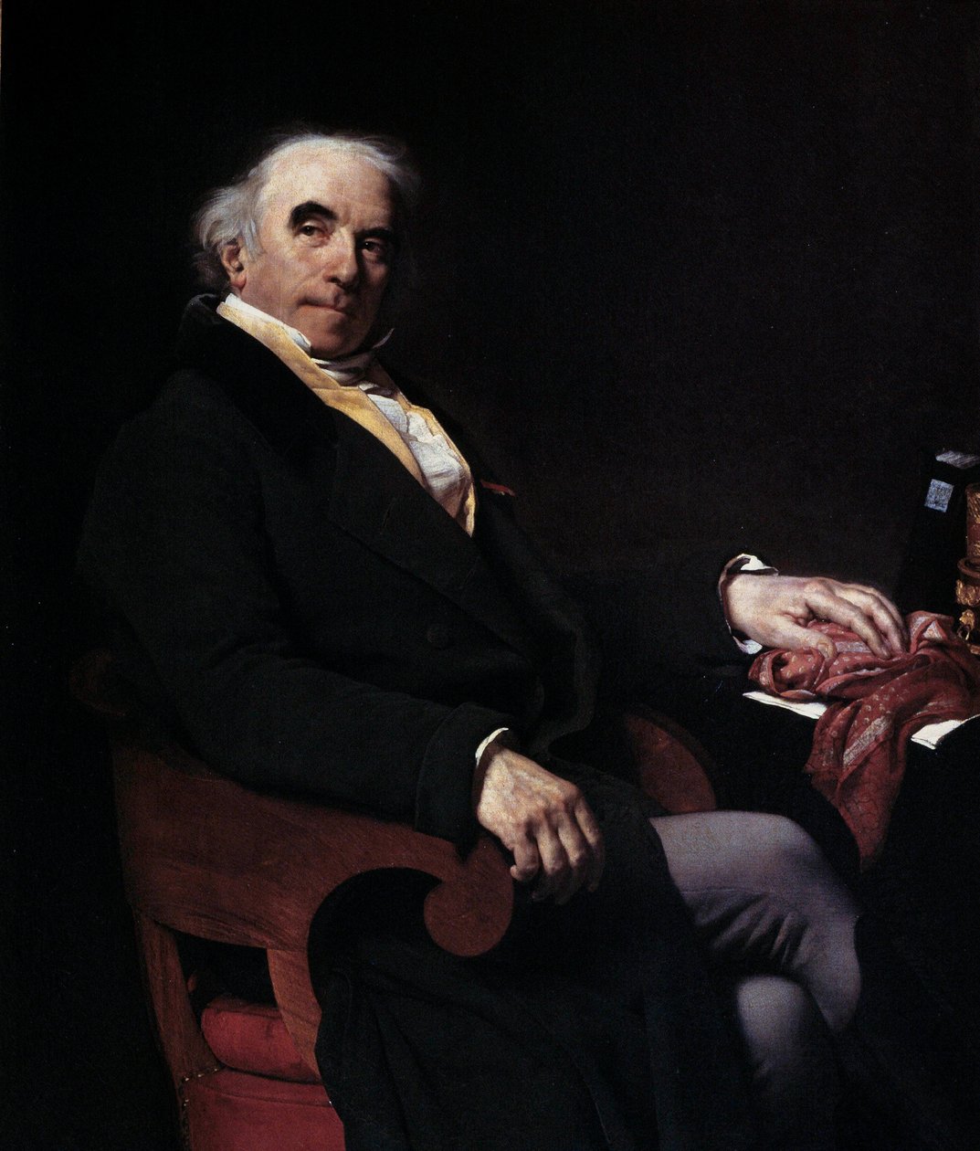 Portrét rytíře z Nanteuil Lanorville (1754-1834) Generální správce Royal Messages Obraz rytíře z Nanteuil Lanorville (1790-1819) 1817 Ne. 1,29 x 1,02 m od Amable Pagnest