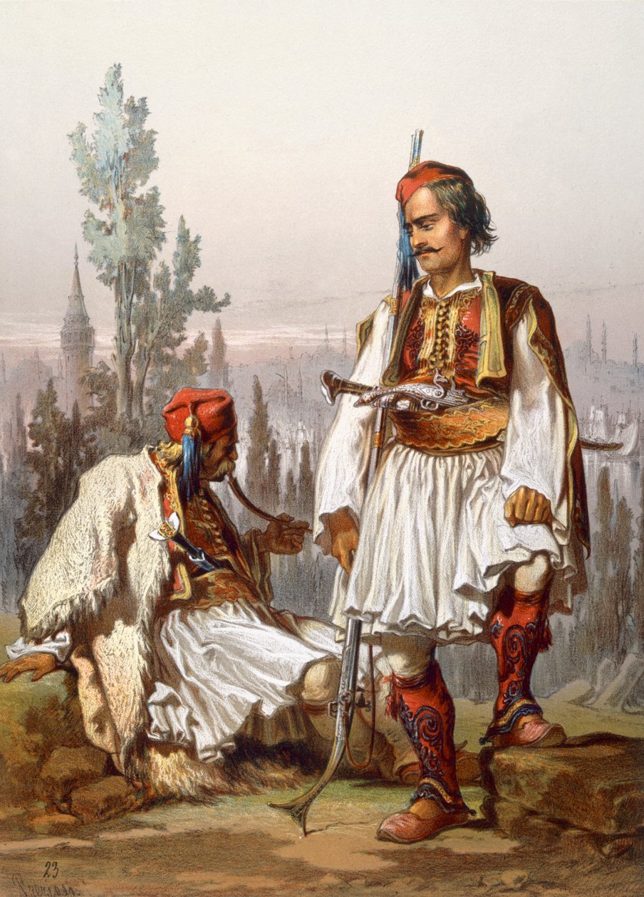 Albánci, 1865 od Amadeo Preziosi