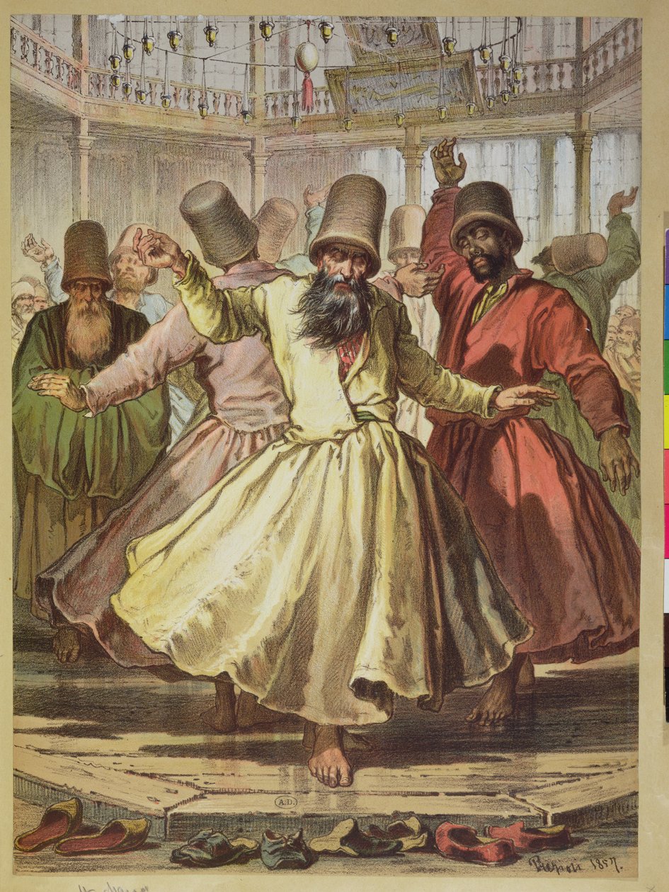 Tančící derviši, 1857 od Amadeo Preziosi