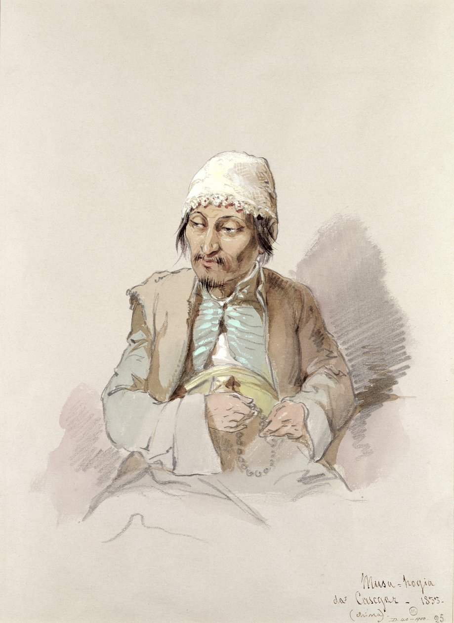 Musa - z Kašgaru, asi 1855 od Amadeo Preziosi