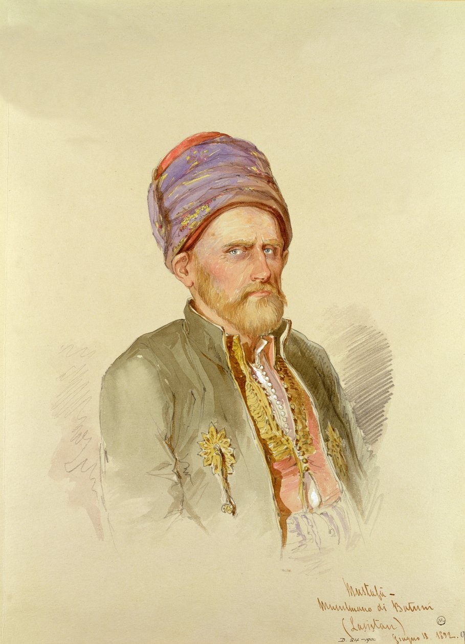 Mustafa - muslim z Batumu, asi 1852 od Amadeo Preziosi