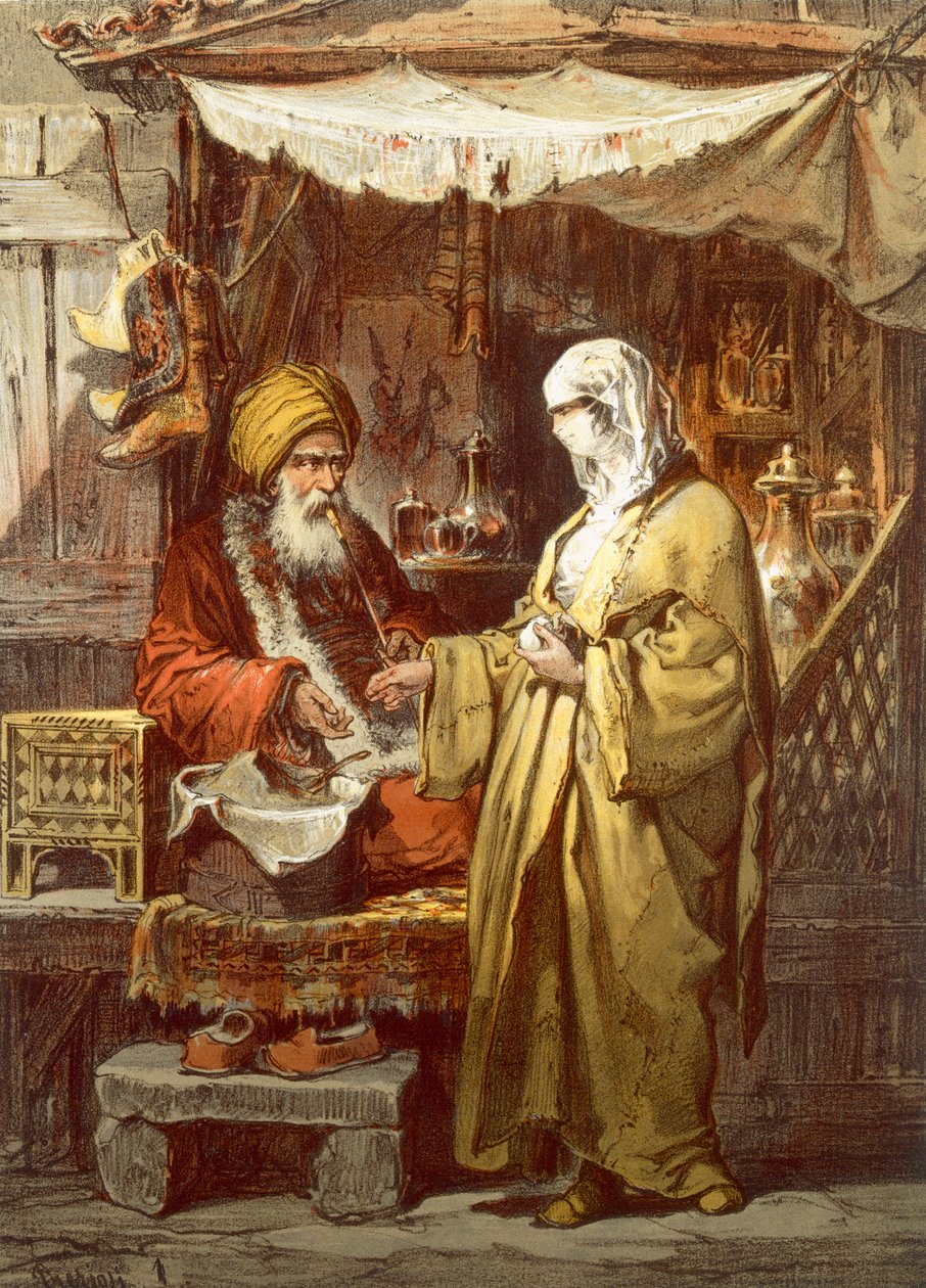 Lékárna nebo drogerie, 1865 od Amadeo Preziosi