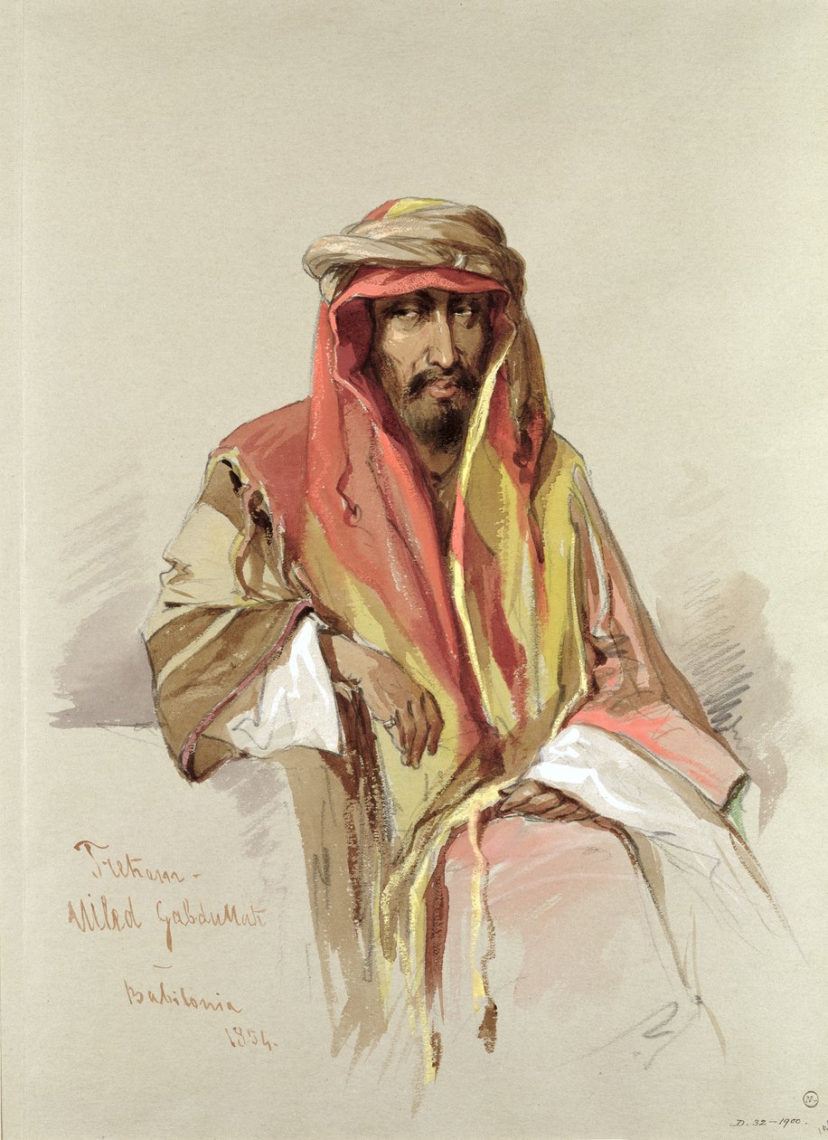 Trehem - z Babylonie, 1854 od Amadeo Preziosi