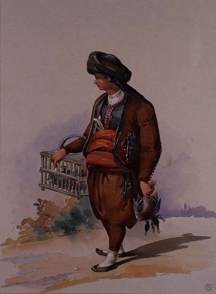 A Duck Seller, c.1855 od Amadeo Preziosi