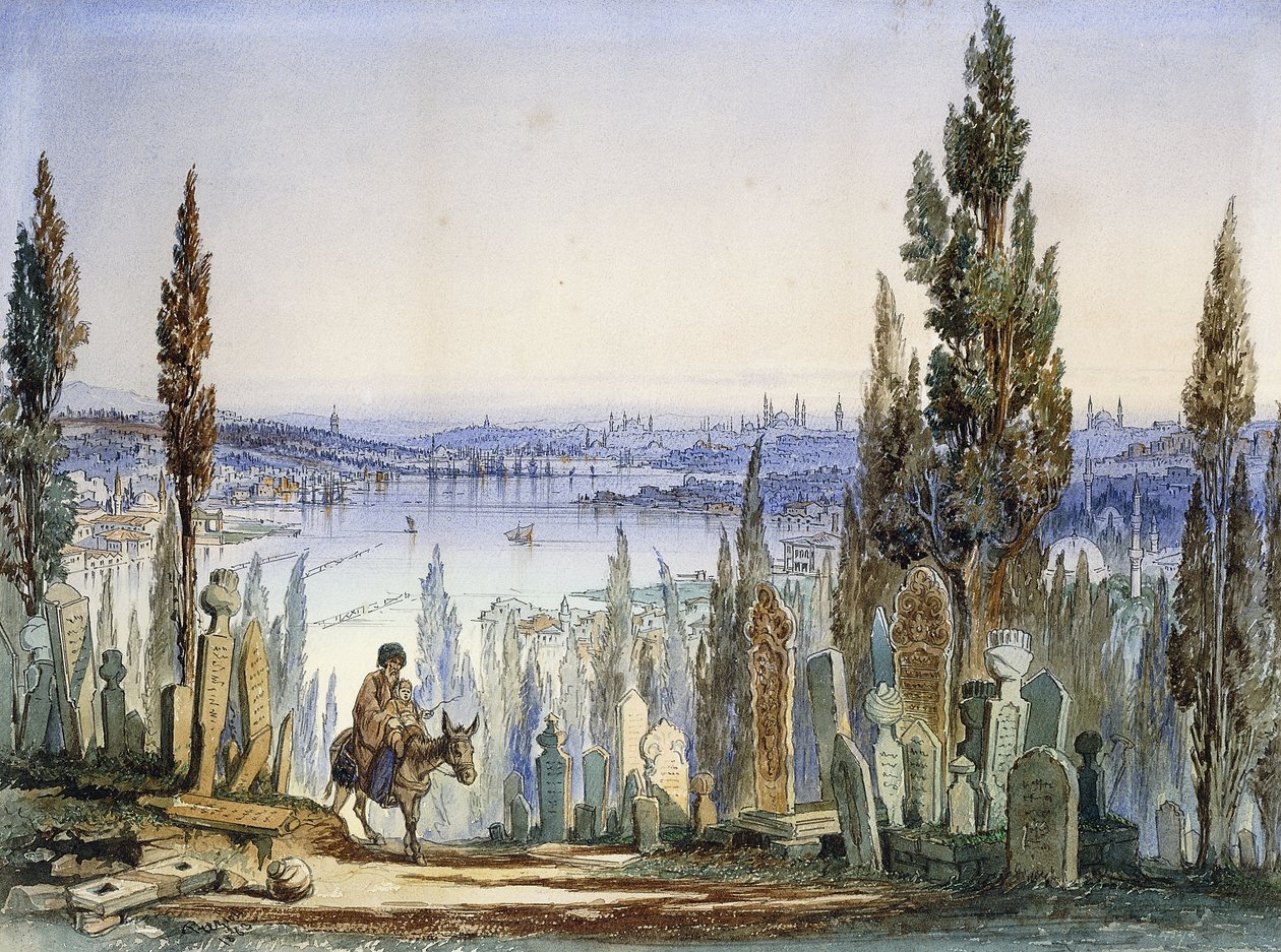 Konstantinopol z Eyuba, od Amadeo Preziosi