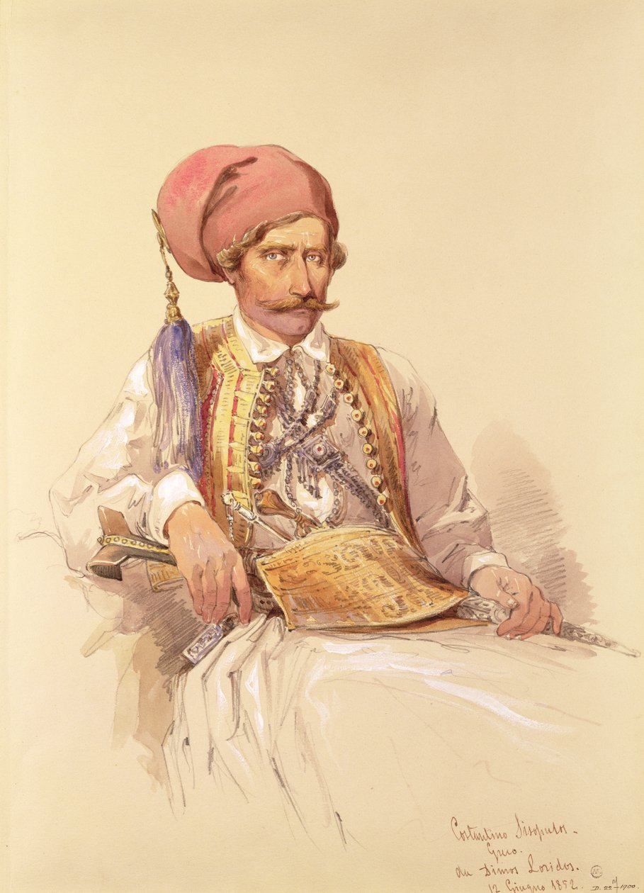 Constantinos Sisopulos, 1852 od Amadeo Preziosi