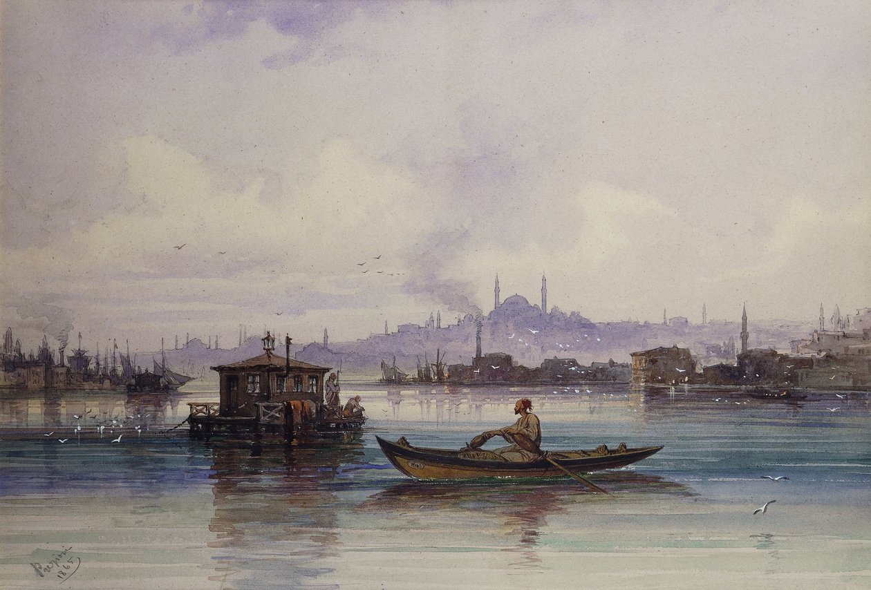 Na Bosporu, 1865 od Amadeo Preziosi