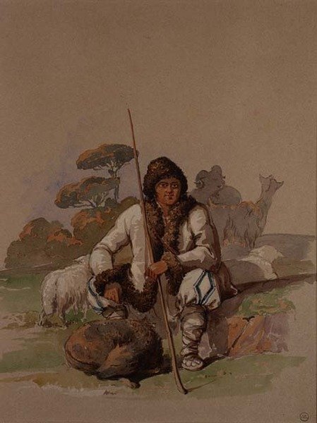 Pastýř, kolem roku 1855 od Amadeo Preziosi