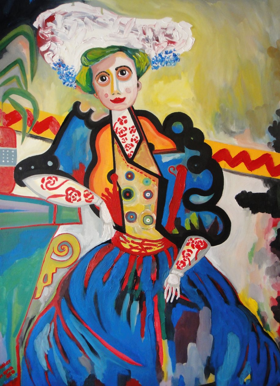 Žena (olej na plátně) od Amadeu de Souza Cardoso
