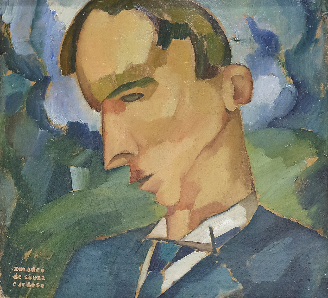 Smutek, hlava od Amadeu de Souza Cardoso