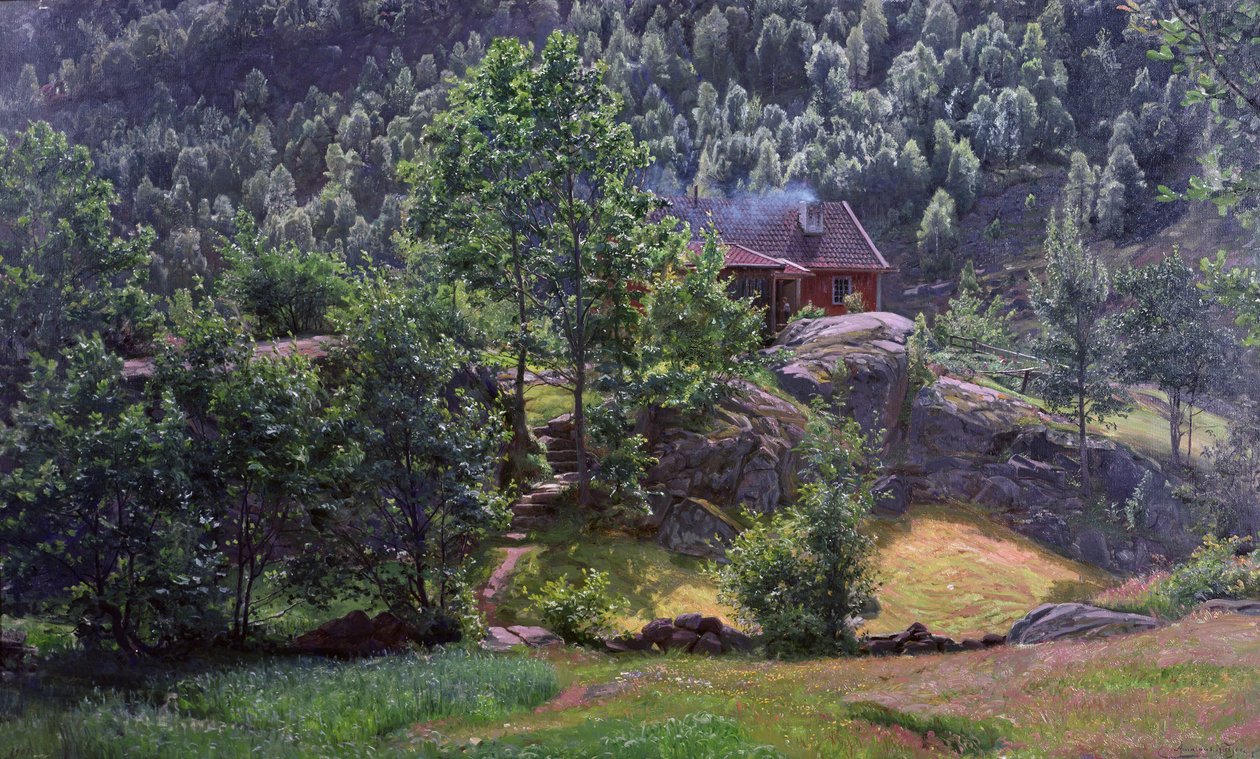 Malý statek od Amaldus Nielsen