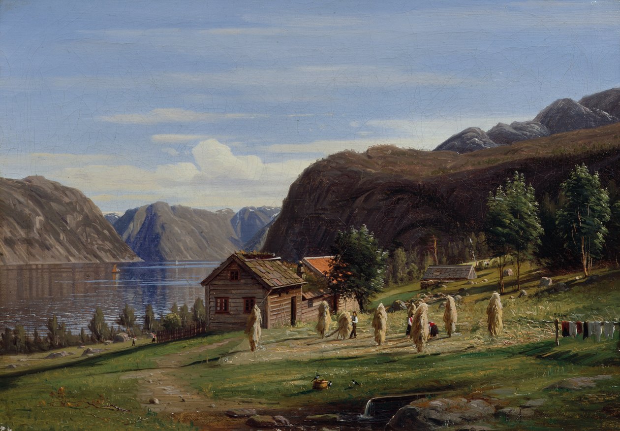 Farma v Balestrand in Sogn od Amaldus Nielsen