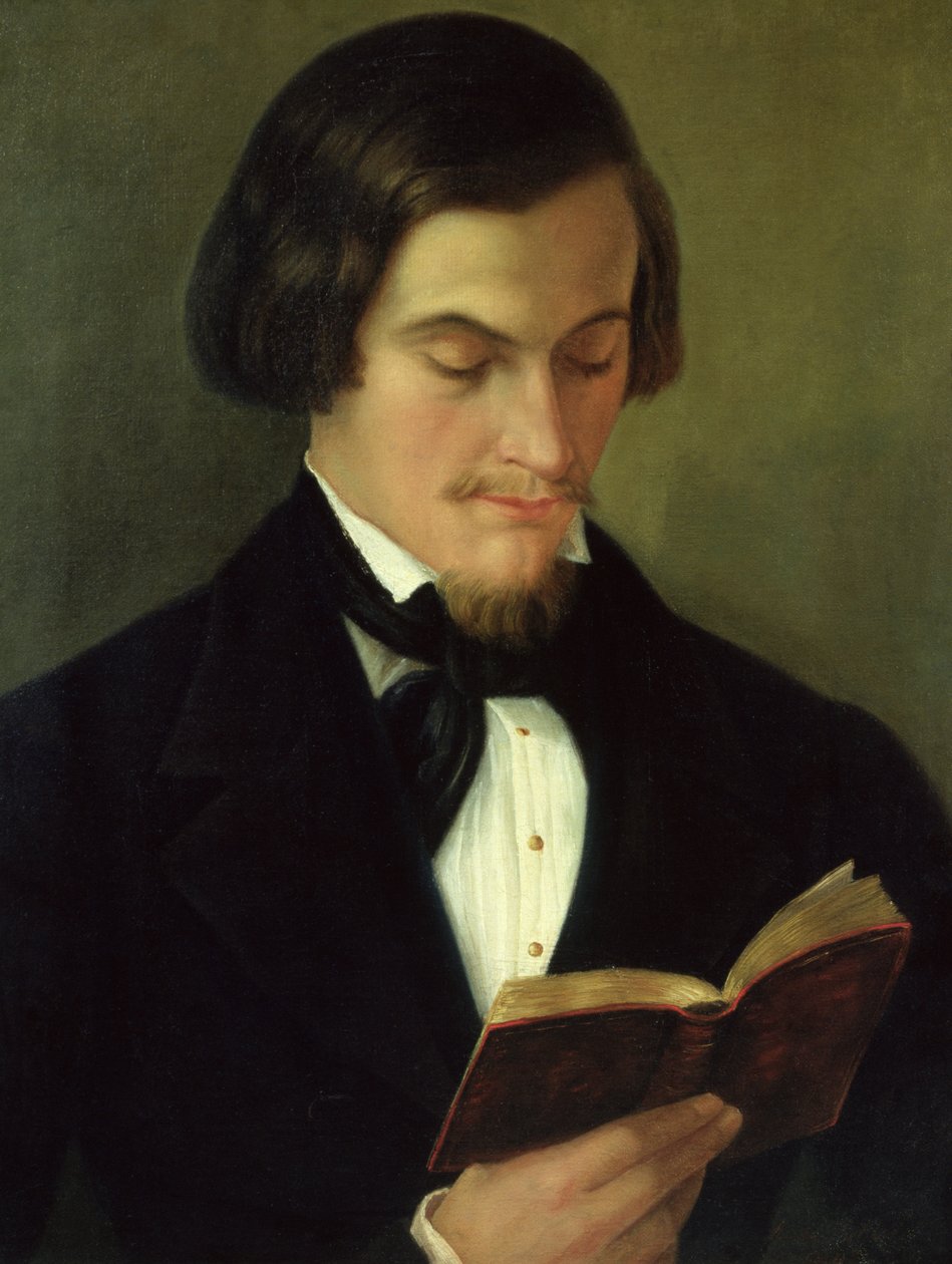 Portrét básníka Heinricha Heineho (1797-1856) 1842 od Amalia Keller