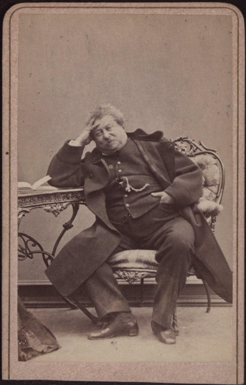 Autor Alexandre Dumas otec 1802-1870, cca 1868. od Amand Helm