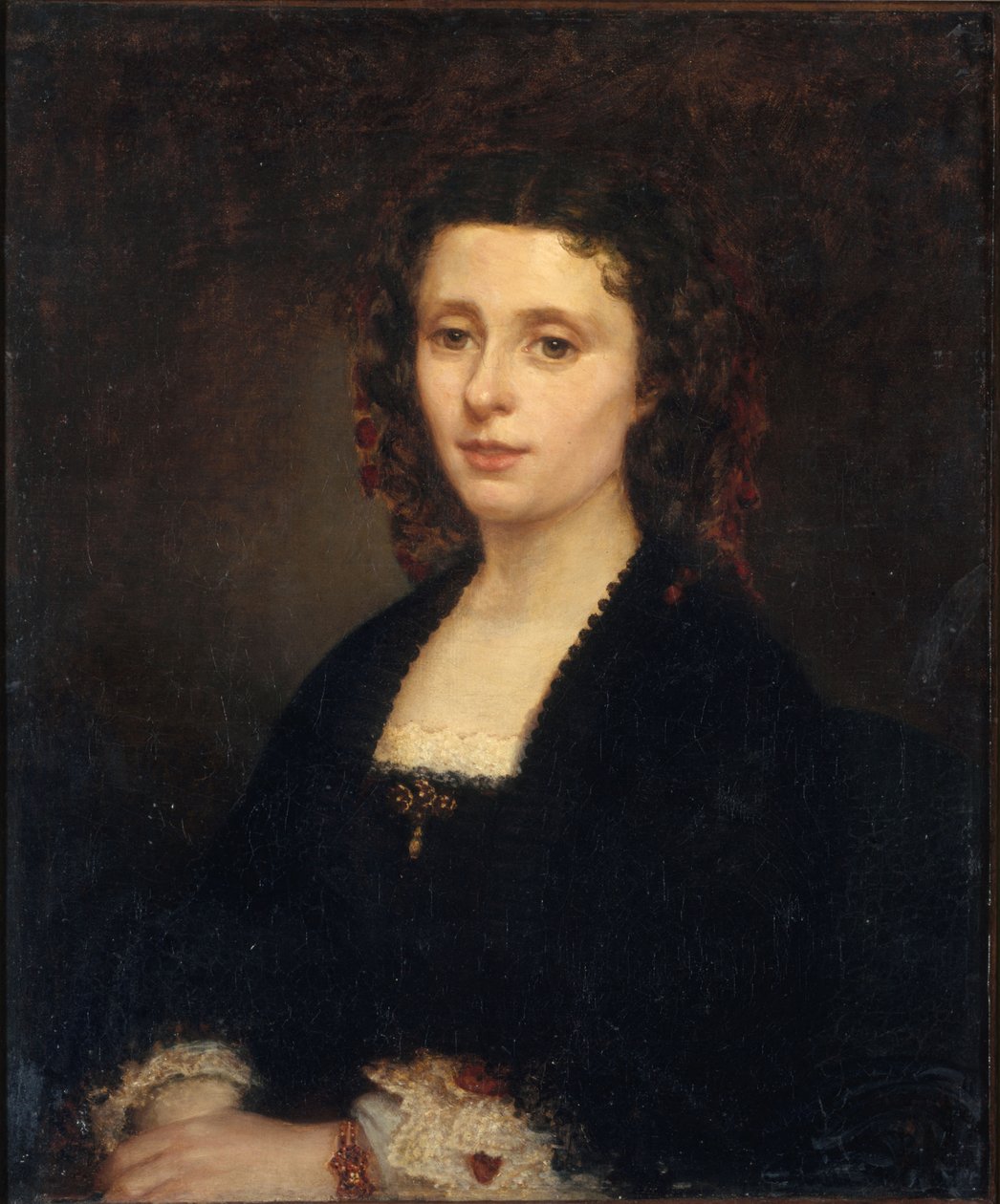 Portrét Athenais Mialaret 1826-1899, 1855. od Amandine Parrot