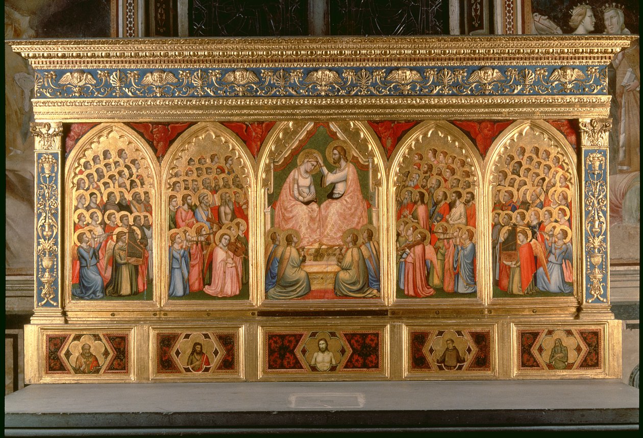 Polyptych Korunovace Panny Marie (panel) (viz také 66541-66551) od Ambrogio Bondone Giotto