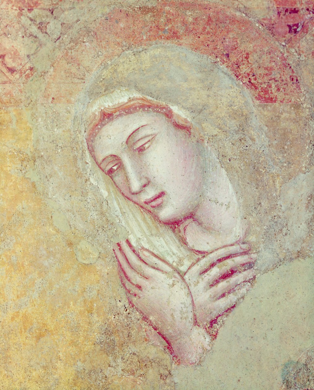 Detail Zvěstování (detail 394520) od Ambrogio Lorenzetti
