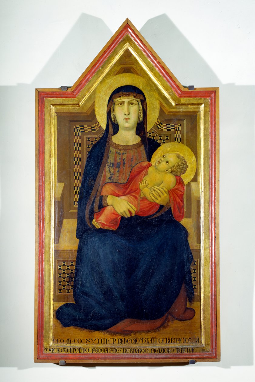 Madona s dítětem (tempera na desce) od Ambrogio Lorenzetti