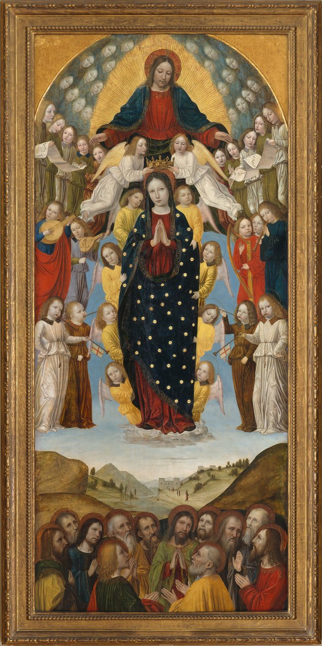 Nanebevzetí Panny Marie. od Ambrogio Bergognone
