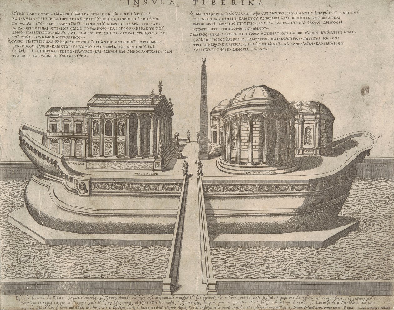 Ostrov Tiber od Ambrogio Brambilla