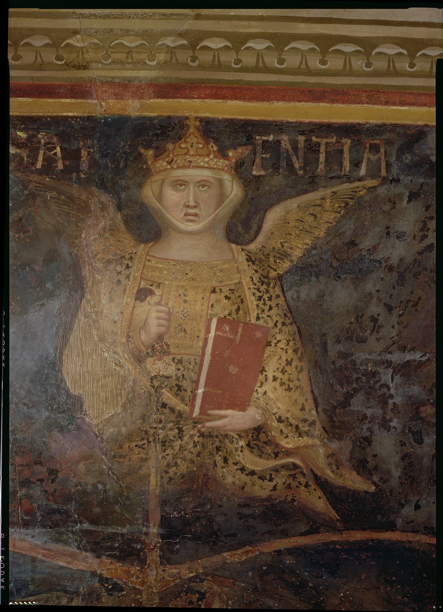 Alegorie dobré vlády, detail moudrosti, 1338-40 od Ambrogio Lorenzetti