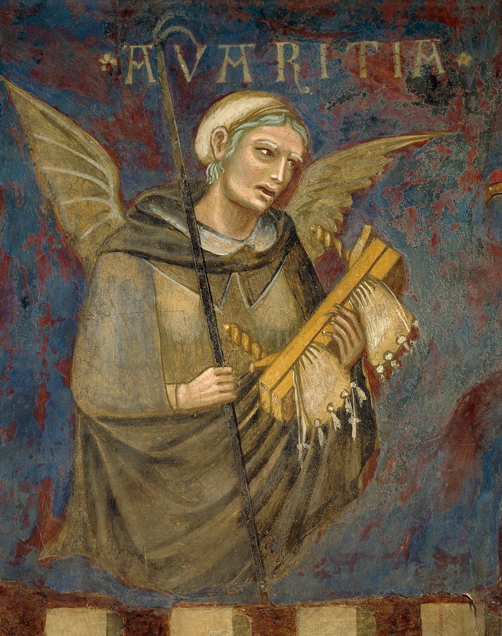 Alegorie špatné vlády, detail z Alegorie dobré a špatné vlády a jejich vliv na město a venkov od Ambrogio Lorenzetti