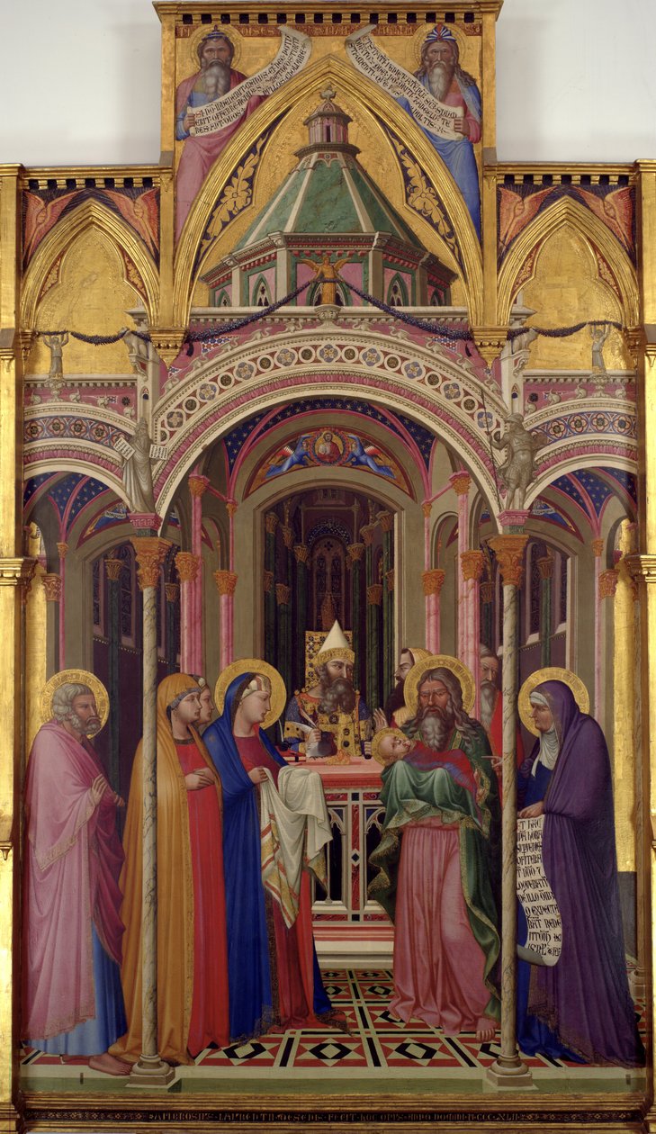 Prezentace v chrámu, 1342 od Ambrogio Lorenzetti
