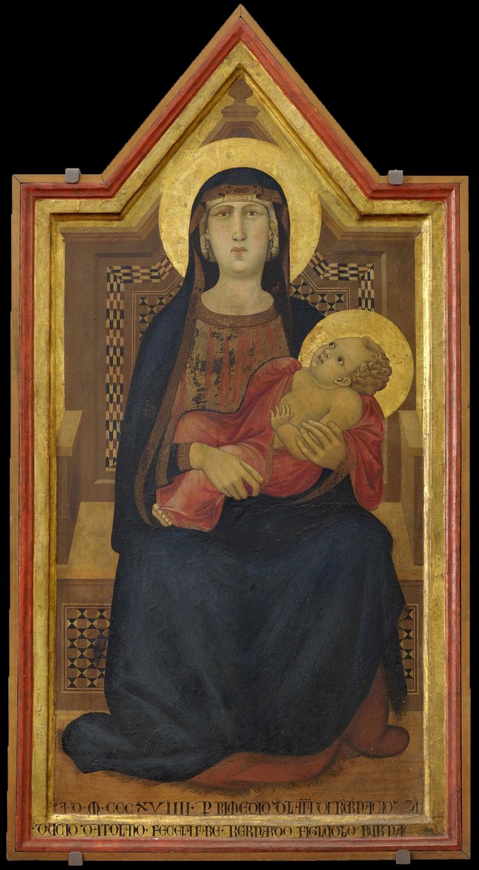 Panna a dítě na trůn, 1319. od Ambrogio Lorenzetti