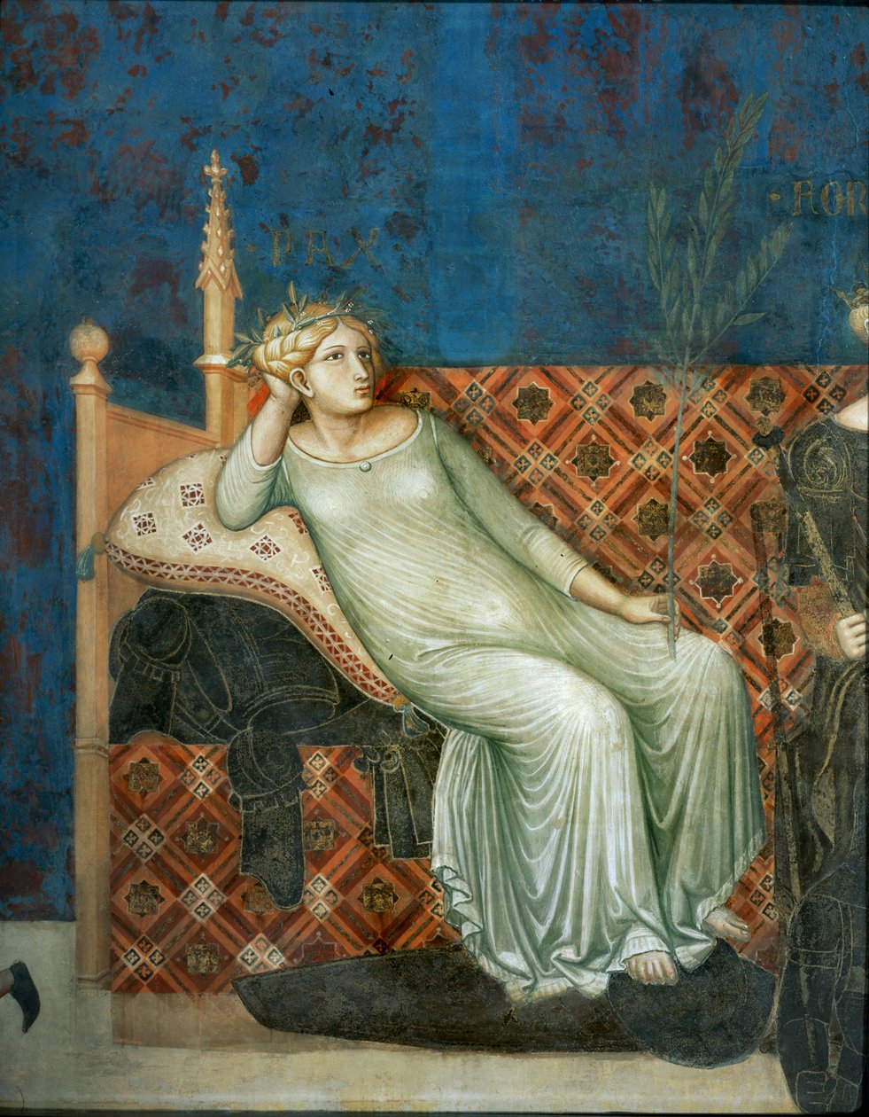 Alegorie dobré vlády ... (nástěnná malba) od Ambrogio Lorenzetti