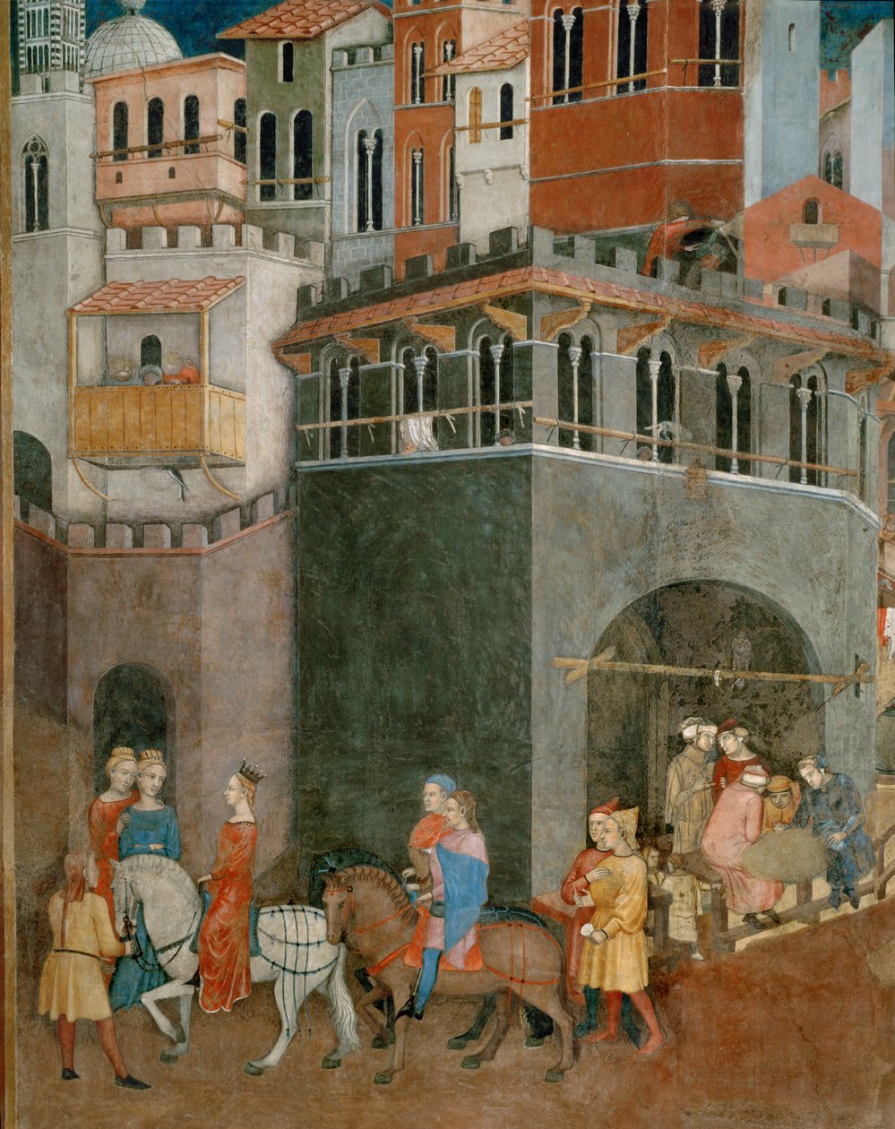 Požehnání dobré vlády (freska) od Ambrogio Lorenzetti