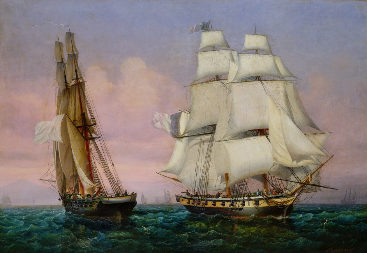 Návrat z Elby, kolem roku 1852 od Ambroise Louis Garneray