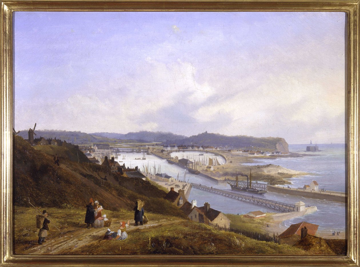 Le port de Boulogne od Louis Garneray, sd. kolem 1820, Olej na plátně, V. 0,330; L. 0,460. CCIP Sb. od Ambroise Louis Garneray