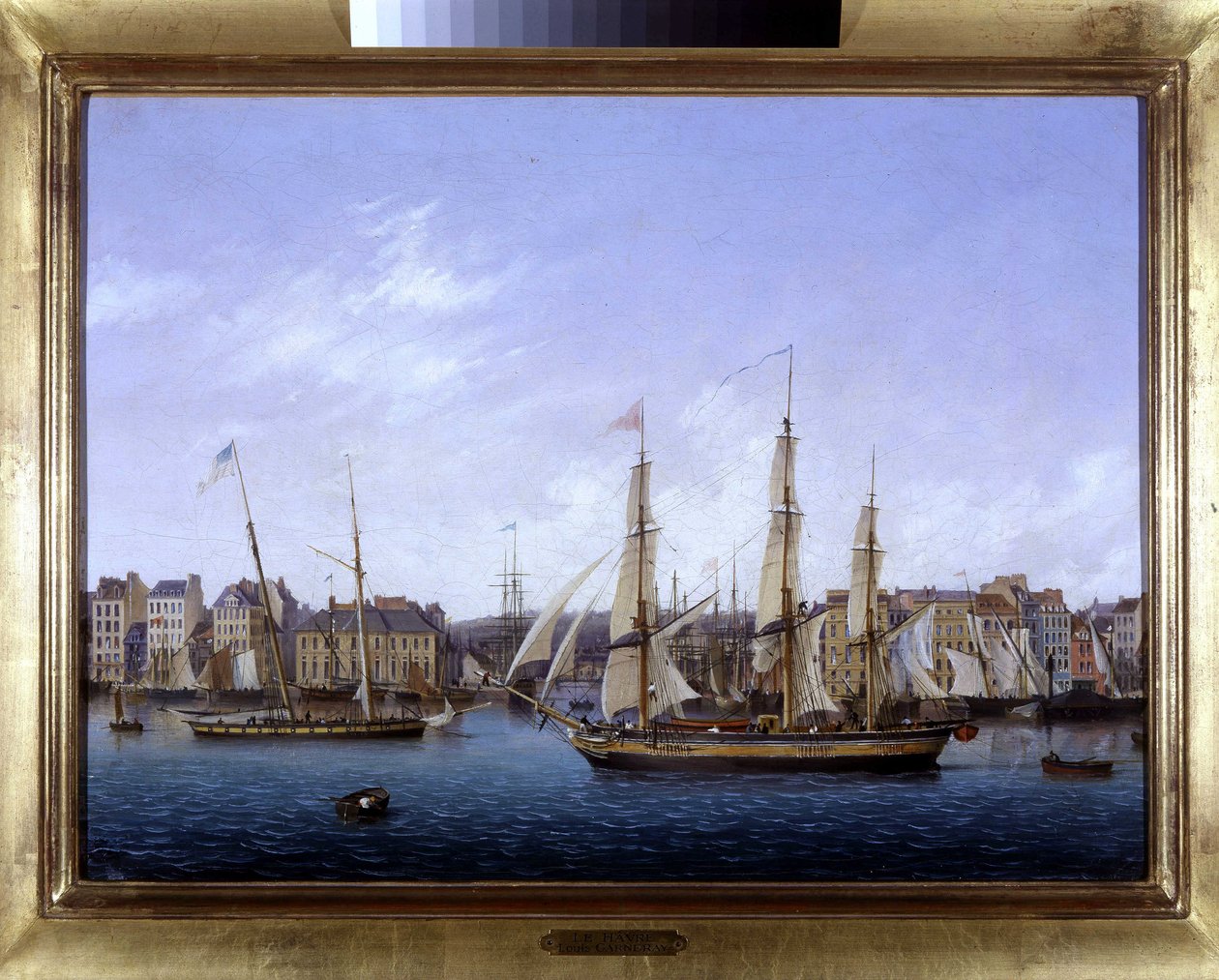 Le port du Havre, Louis Garneray, sd. kolem 1820, Olej na plátně, V. 0,330; L. 0,460. CCIP Sb. od Ambroise Louis Garneray