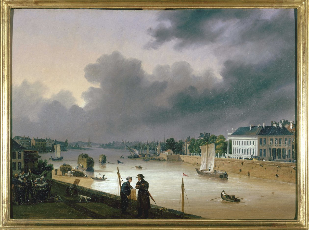 Přístav Nantes od Louis Garneray, sd. kolem 1820, Olej na plátně, V. 0,330; L. 0,460. CCIP Sb. od Ambroise Louis Garneray
