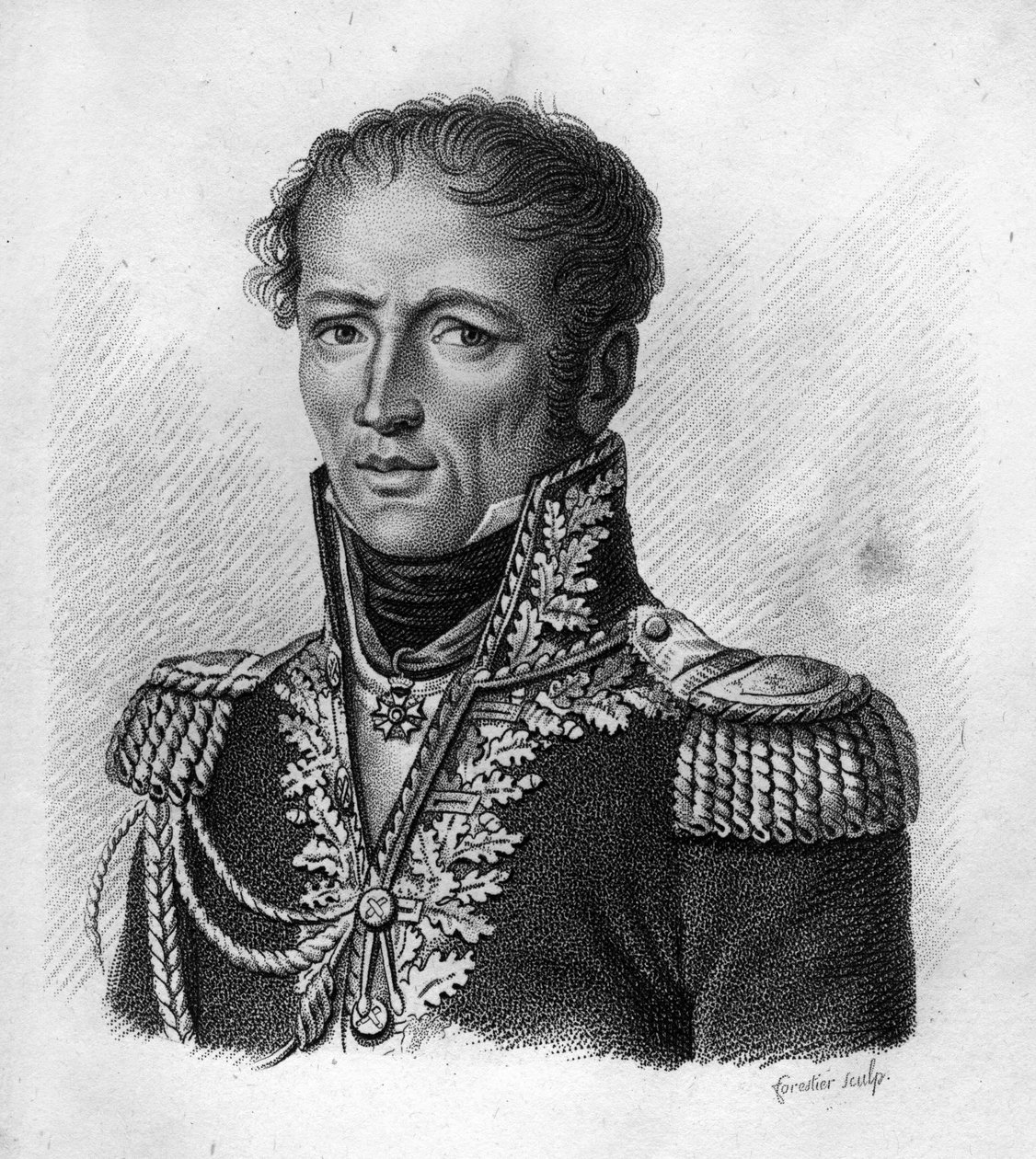Antoine, hrabě Drouot Francouzský generál (1774 až 1847) - „“ v Portrétech francouzských generálů po vítězstvích a výbojích Francouzů““. Vyryl Ambroise Tardieu v roce 1818. Sbírka Stella. od Ambroise Tardieu