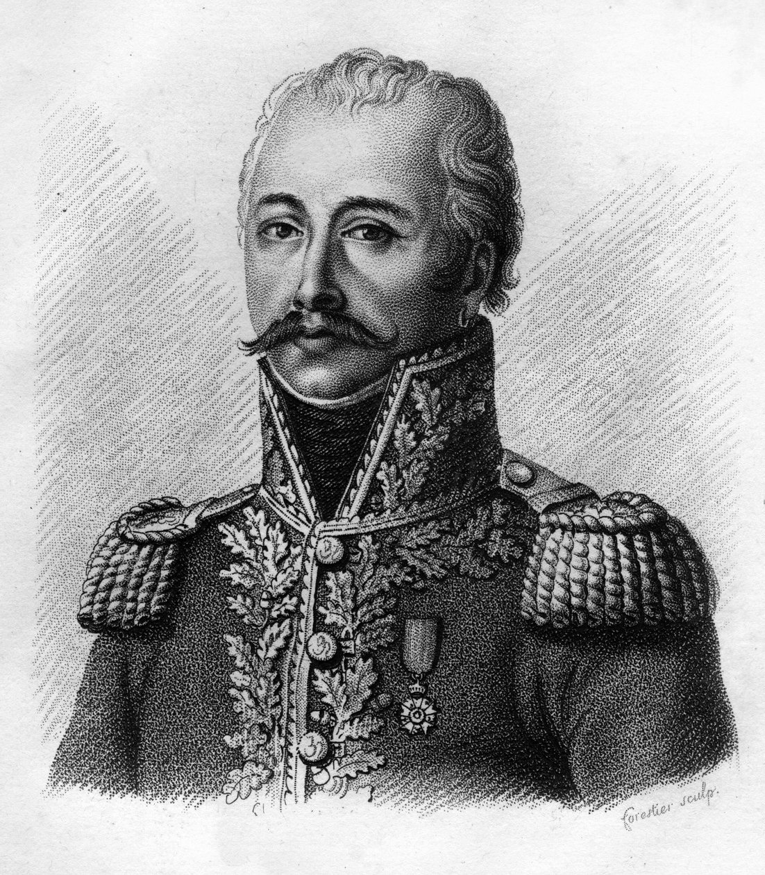 Antoine Guillaume MAURAILHAC z ELMAS de la COSTE dit DELMAS (1767-1813) – v Portrétech francouzských generálů po vítězstvích a výbojích Francouzů“. Vyryl Ambroise Tardieu v roce 1818. Kolekce Stella.“““ od Ambroise Tardieu