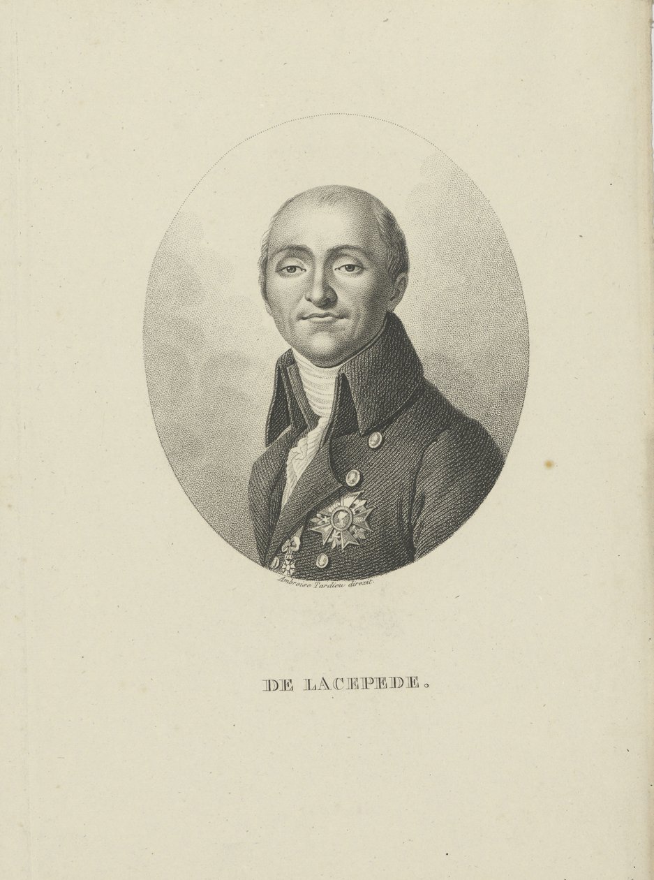 Bernard-Germain-Etienne de la Ville-sur-Illon, hrabě z Lacépède 1756-1815, c. 1810. od Ambroise Tardieu