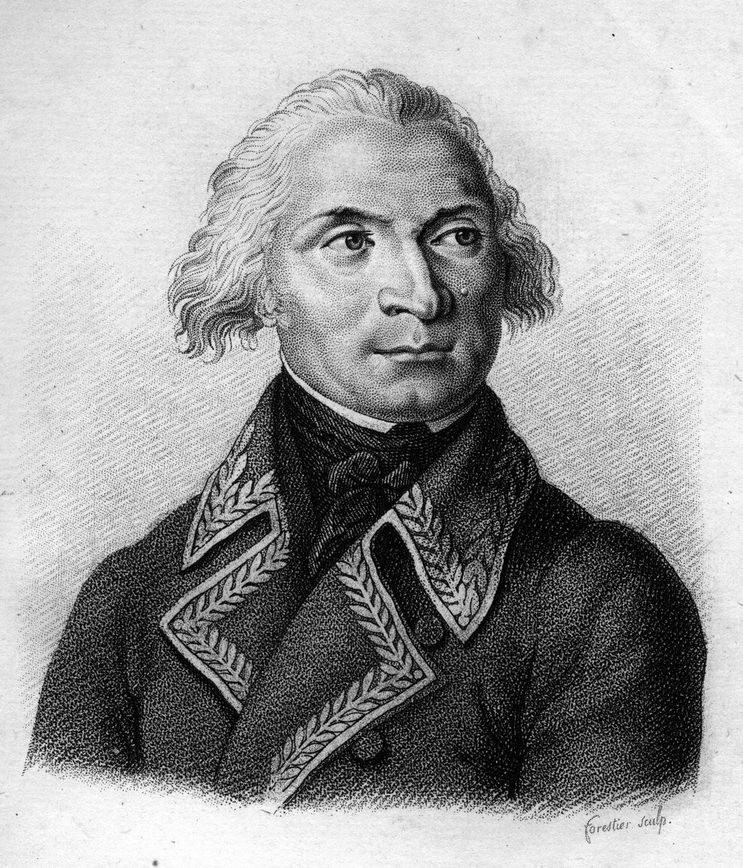 Charles Pichegru. General français (1761 až 1804).in „“Portréty francouzských generálů““. Vyryl Ambroise Tardieu v roce 1818. Kolekce Stella „“ od Ambroise Tardieu
